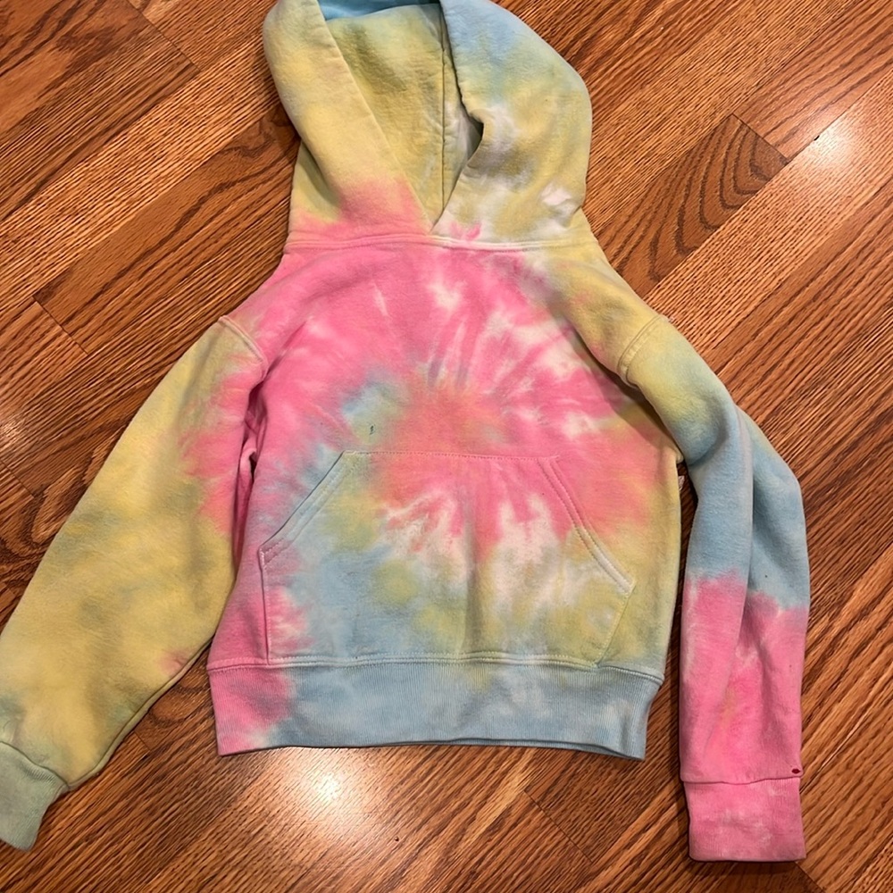 Tye dye girls hoodie